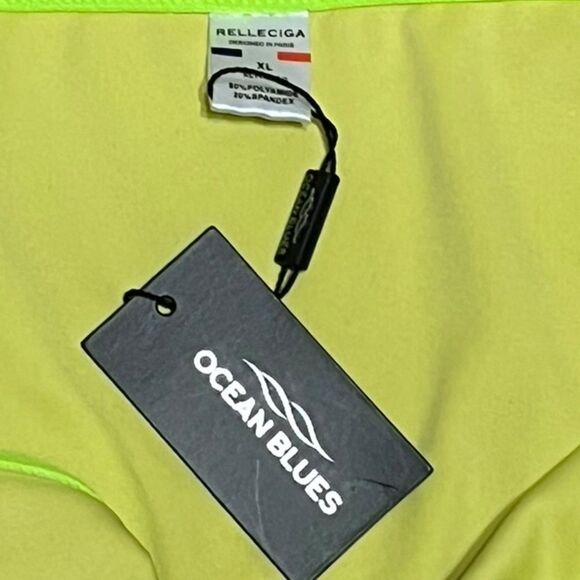 Relleciga Lime Green Bikini Swim Bottoms, Size XL, NWT - Picture 8 of 10